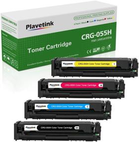 img 4 attached to Plavetink Compatible Toner Cartridges (4-Pack) for Canon 055 055H Printer | Canon Color imageCLASS MF740 MF741Cdw MF743Cdw MF745Cdw MF746Cdw LBP664Cdw (Black Cyan Magenta Yellow)