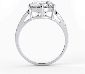 img 2 attached to 💍 Ювелирные изделия San Moissanite для женщин: Обручальное кольцо для ослепительного опыта