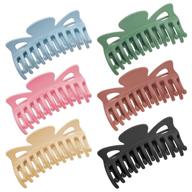 🦋 gootty large butterfly hair clips for thick hair - 6 pcs strong hold hair claw clips for women & girls - styling accessories - 4.7 inch logo