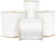 🧵 golberg 1/2 inch white twisted polyester rope - low stretch, high strength - moisture, uv, rot, oil and chemical resistant - ideal for rigging, winch, string line, truck rope, and crafts - 25 feet length logo