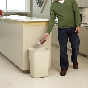 img 1 attached to Rubbermaid Commercial Fire Resistant Wastebasket Rectangular