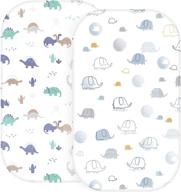 bassinet sheet mattress rectangle animals logo