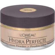 👄 l'oreal paris hydra perfecte perfecting loose face powder - minimize pores & enhance skin. sets makeup, long-lasting formula infused with moisturizers for nourished & protected skin. translucent shade - 0.5 fl. oz. logo