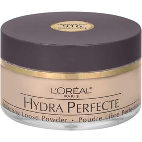 img 4 attached to 👄 L'Oreal Paris Hydra Perfecte Perfecting Loose Face Powder - Minimize Pores & Enhance Skin. Sets Makeup, Long-lasting Formula Infused with Moisturizers for Nourished & Protected Skin. Translucent Shade - 0.5 Fl. Oz.