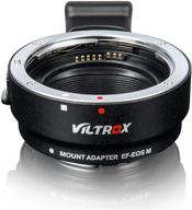 📸 адаптер кольца для объектива canon ef/ef-s к беззеркальной камере canon eos-m (крепление ef-m) с автофокусом, совместим с моделями eos m1 m2 m3 m5 m6 m10 m50 m100. логотип