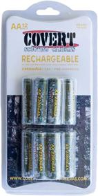 img 1 attached to 🔋 Convenient Covert Rechargeable Batteries: 12 Pack in Black, One Size (Model 5113)