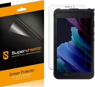 📱 supershieldz пленка для экрана samsung galaxy tab active3 (8 дюймов) - 3 штуки, матовая антибликовая и антипринтовая пленка логотип