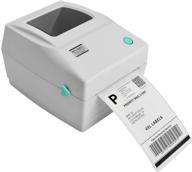🖨️ mflabel thermal label printer 4x6 - commercial high speed usb port, direct thermal label maker for etsy, ebay & amazon barcode express label printing - white logo