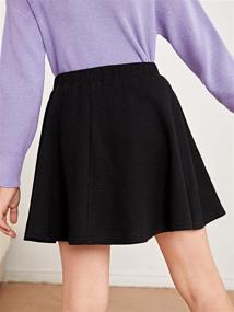 img 3 attached to Milumia Casual Elastic Waisted Pleated Girls' Clothing: Trendy and Comfortable Apparel for Fashion-Forward Girls