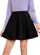 milumia casual elastic waisted pleated girls' clothing: trendy and comfortable apparel for fashion-forward girls logo