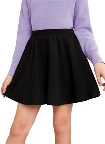 img 4 attached to Milumia Casual Elastic Waisted Pleated Girls' Clothing: Trendy and Comfortable Apparel for Fashion-Forward Girls