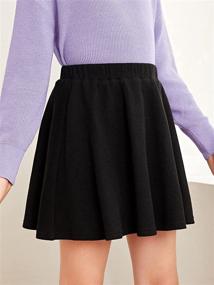 img 1 attached to Milumia Casual Elastic Waisted Pleated Girls' Clothing: Trendy and Comfortable Apparel for Fashion-Forward Girls