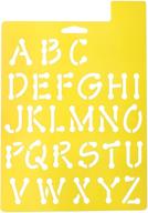 🔤 delta creative stencil mania whimsical dot alphabet stencil: 7 by 10-inch - precise and playful lettering tool logo