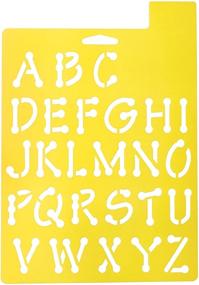 img 1 attached to 🔤 Delta Creative Stencil Mania Whimsical Dot Alphabet Stencil: 7 by 10-Inch - Precise and Playful Lettering Tool