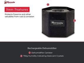 img 2 attached to Hornady Reusable Canister Dehumidifier: The Ultimate Moisture Absorber for Gun Safes & Cabinets