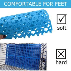 img 2 attached to 🐇 Premium Rabbit Cage Mat: Durable Plastic Flooring for Cats, Dogs, and Small Animals