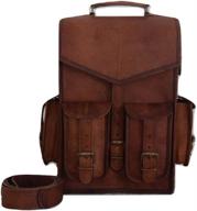 🎒 handmade vintage leather backpack bags logo