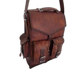 img 2 attached to 🎒 Handmade Vintage Leather Backpack Bags