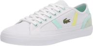 👟 lacoste men's sideline white sneakers - trendy men's shoes in fashionable sneaker style logo