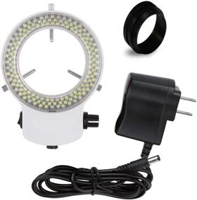 img 4 attached to Vision Scientific VMLIFR-09W Adjustable 144 LED Ring Light Illuminator - White, Enhancing Stereo Microscope Visibility