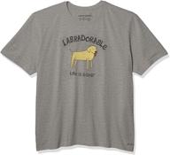 life is good men's crusher pet graphic t-shirt: a paw-some addition to your wardrobe! logo