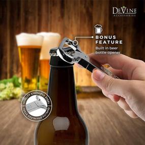 img 2 attached to 🍷 DeVine- Ah So Wine Opener for Vintage Bottles: Two-Prong Cork Puller & Corker in Sleek Case - A Perfect Gift Idea!