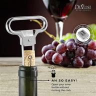 🍷 devine- ah so wine opener for vintage bottles: two-prong cork puller & corker in sleek case - a perfect gift idea! logo