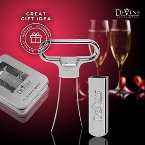 img 1 attached to 🍷 DeVine- Ah So Wine Opener for Vintage Bottles: Two-Prong Cork Puller & Corker in Sleek Case - A Perfect Gift Idea!