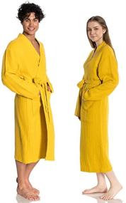 img 3 attached to 🛀 Ultimate Comfort: Turkish Absorbent Natural Bathrobe for Women's Clothing