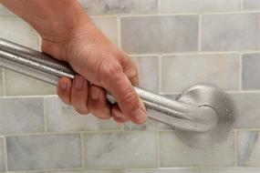 img 2 attached to 🚽 Moen Stainless Steel 24-Inch Bathroom Grab Bar (Model 8724)