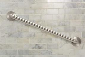 img 1 attached to 🚽 Moen Stainless Steel 24-Inch Bathroom Grab Bar (Model 8724)
