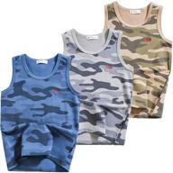 coralup little boys tanks: trendy camouflage boys' underwear clothing logo