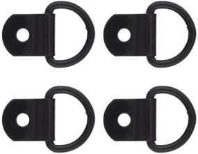 img 1 attached to 🐴 Western Tack: Set of 4 Black Gun Metal 5/8" Clip & Dee, 3/4 Inch