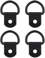 🐴 western tack: set of 4 black gun metal 5/8" clip & dee, 3/4 inch logo