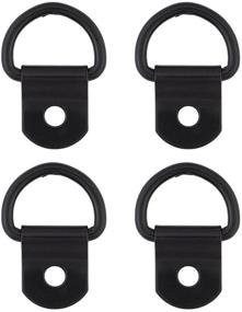 img 2 attached to 🐴 Western Tack: Set of 4 Black Gun Metal 5/8" Clip & Dee, 3/4 Inch