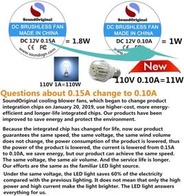img 3 attached to SoundOriginal 12VDC безщеточный вентилятор охлаждения - идеально подходит для 3D-принтера, увлажнителя, ароматерапии и ремонта/замены мелкой бытовой техники (x1 12V)