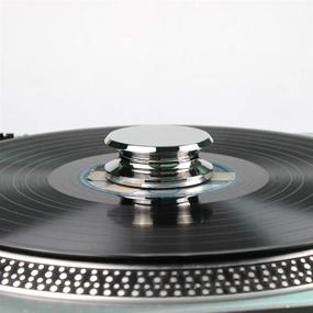 img 4 attached to 🎵 Copper LP Record Weight: 504g Vinyl Record Clamp for Enhanced Turntable Stability