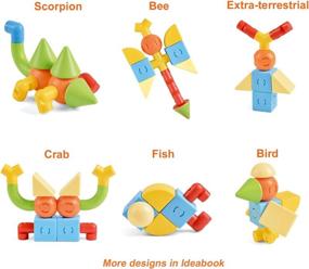 img 2 attached to Exploring the Brilliance of LookengQbix Magnetic Building Blocks Shapes: Endless Creativity Unleashed!
