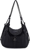 👜 stylish hobo handbags for women: large tote purses with top handle & shoulder strap logo