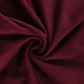 img 3 attached to 🔴 Lewondr Velvet Soft Throw Pillow Cover, 2 Pack Modern Solid Color Square Decorative Throw Pillow Case Cushion Covers for Car Sofa Bed Couch Home Christmas Decor - 18x18 (45x45cm), Burgundy