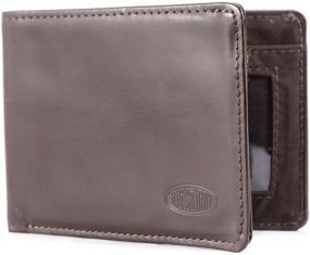 img 1 attached to 🧳 Streamlined Big Skinny Compact Leather Bi-Fold Men's Accessories - Declutter in Style!