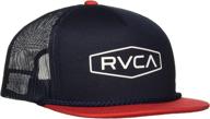 rvca boys foamy trucker hat - black boy's accessories logo