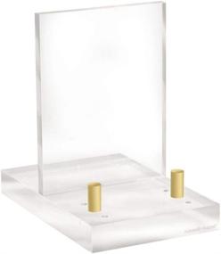 img 3 attached to 🖼️ Clear Acrylic Easel Display by russell+hazel - 4" x 6" x 6