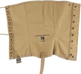 img 2 attached to 🥾 WWII US 1936 Boot Gaiters Leggings Repro for Hiking & Climbing, Canvas Puttee - Khaki/3R