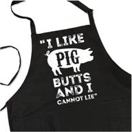 🐷 фартук для мужчин apronmen: pig butts bbq grill - регулируемый и универсальный размер логотип
