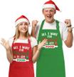christmas matching couples kitchen pockets logo