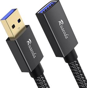 img 3 attached to 25-футовый USB 3.0 удлинительный кабель от Ruaeoda - кабель удленения SuperSpeed USB 3.0 типа A мужской к женскому USB с оплеткой 22 AWG