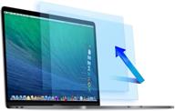 🖥️ 2-pack macbook pro 13 inch blue light screen protector - anti-glare filter for 2020-2016 macbook pro 13 (a2338, a2289, a2251) - release logo