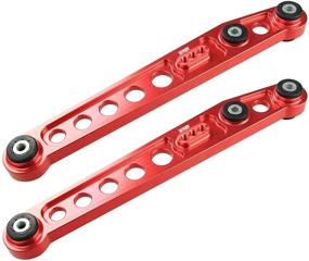 img 3 attached to 🔧 Red EK Rear Lower Control Arm Subframe Brace Tie Bar Kit Replacement for 1996-2000 Honda Civic - by yjracing