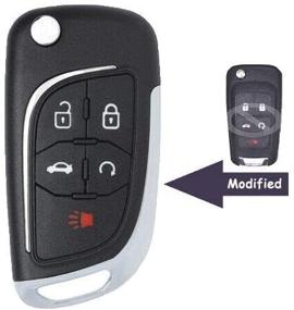 img 2 attached to 🔑 Измененный корпус брелока Flip Remote Keyecu для Chevy Camaro Cruze Equinox Malibu - Замена корпуса ключа.